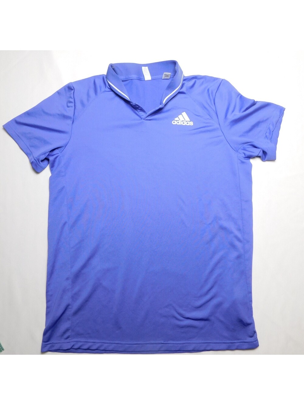 Adidas Primegreen Polo Shirt Mens Medium M Purple Performance Golf Athletic Mesh
